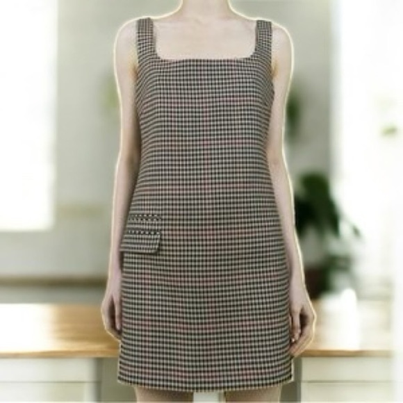 Zara Classic Checkered Sleeveless Dress Size M - Picture 1 of 10